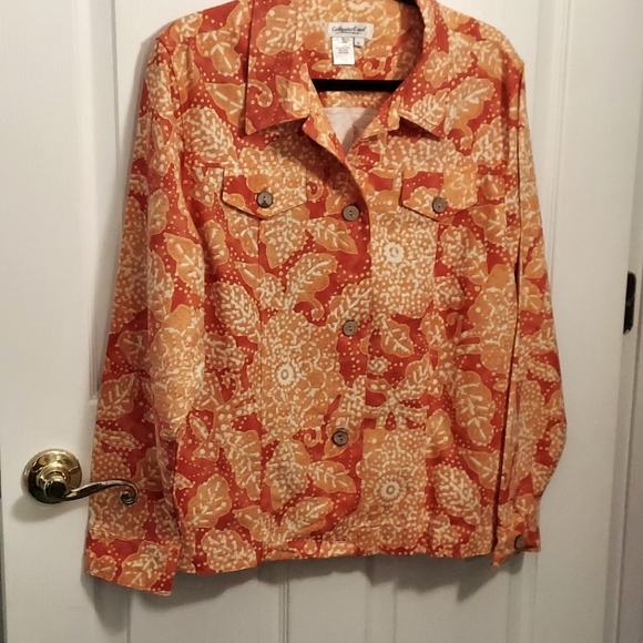 Coldwater Creek Jackets & Blazers - Coldwater Creek Orange Jacket
